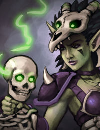 Hearthstone fan character - corrupted priestess